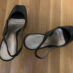 Bebe Slingback Platform Heels